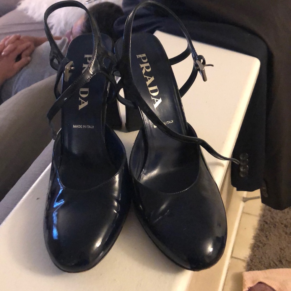 Prada open back heel